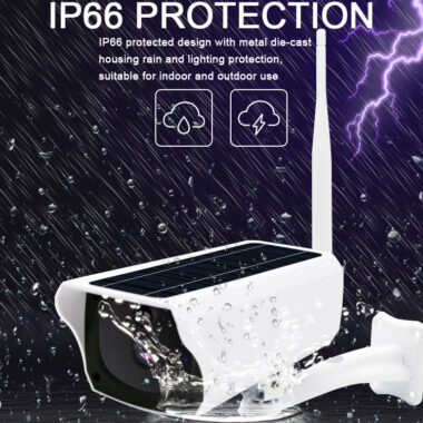  2MP 1080P Outdoor WiFi Solar Camera with Tuya Smart Control