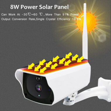  2MP 1080P Outdoor WiFi Solar Camera with Tuya Smart Control