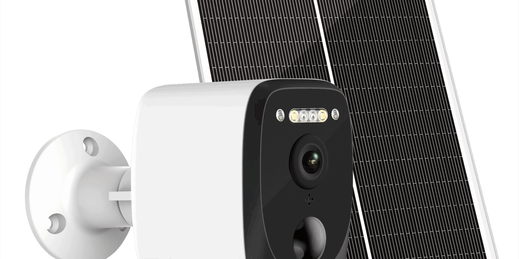 Wireless Outdoor WiFi Security Camera with Solar Panel and 4G SIM