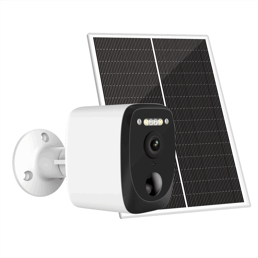 Wireless Outdoor WiFi Security Camera with Solar Panel and 4G SIM