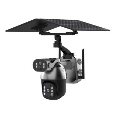  4MP Solar Powered Dual Lens WiFi Outdoor Security Camera with 4G