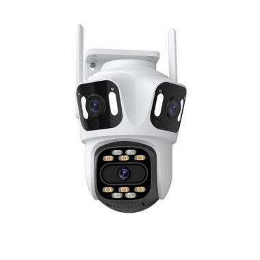 6K Three Lens PTZ WiFi Outdoor Security Camera with Auto Tracking
