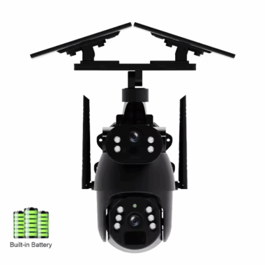 6MP Dual Lens Solar Outdoor WiFi CCTV Camera with Night Vision and 4G SIM Card