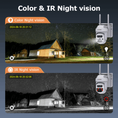 6MP Dual Lens 12X Zoom 4G Solar PTZ Camera for Outdoor Home Security