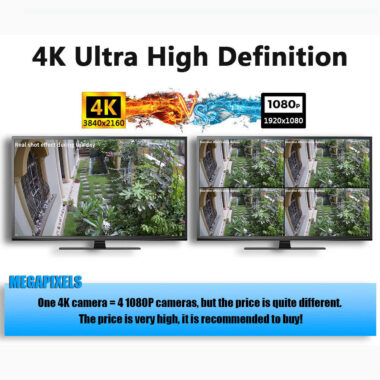 8MP PTZ POE Outdoor Surveillance Camera with Night Vision and Audio