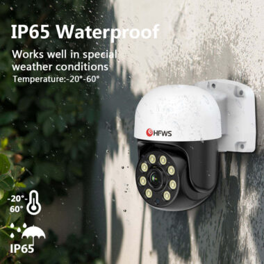 8MP PTZ POE Outdoor Surveillance Camera with Night Vision and Audio