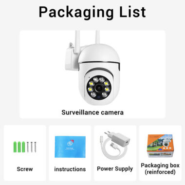 A1 5MP 4K PTZ WiFi CCTV Camera with Night Vision – Factory Network Camera