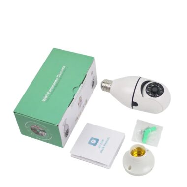 A6 PTZ E27 1080P WiFi Bulb Camera with 360° View and Night Vision