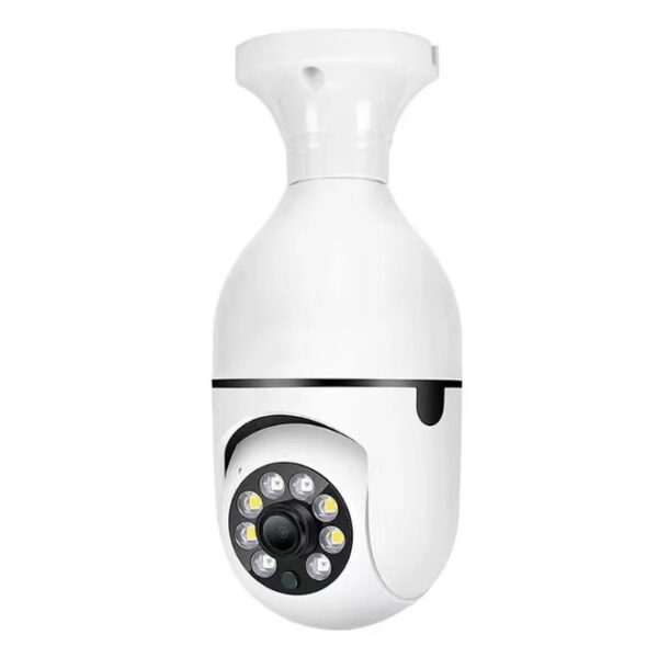 A6 PTZ E27 1080P WiFi Bulb Camera with 360° View and Night Vision