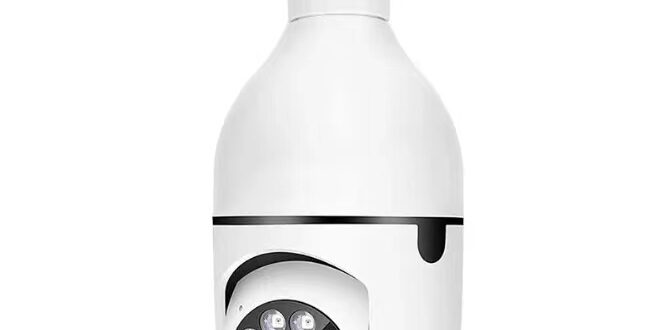 A6 PTZ E27 1080P WiFi Bulb Camera with 360° View and Night Vision