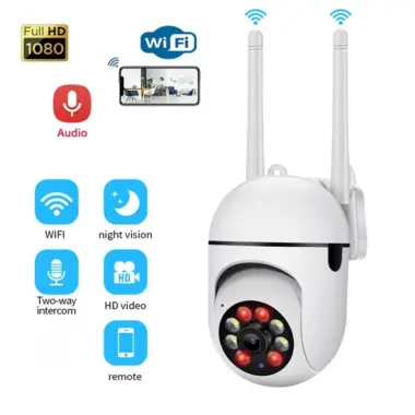 A7 Dual Antenna 1080P Outdoor WiFi Security Camera with 360° PTZ
