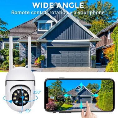A7 Dual Antenna 1080P Outdoor WiFi Security Camera with 360° PTZ