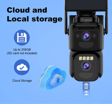 AI AOV Solar Wireless PTZ Camera for Outdoor CCTV