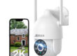 ANRAN 2K PTZ Outdoor WiFi Security Camera with Color Night Vision and Siren