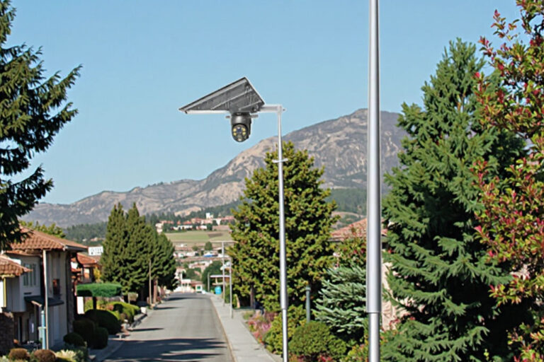 All-in-One Solar Street Light with WiFi and 4G Surveillance Camera