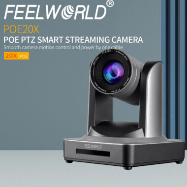 FEELWORLD POE20X 1080P PTZ Camera with 20X Zoom for Live Streaming Events