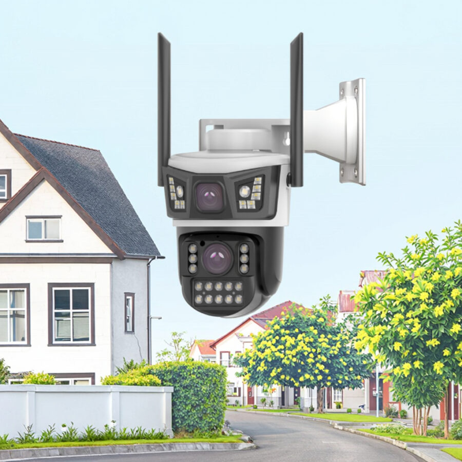 3MP HD Solar Outdoor WiFi Camera with Dual Lens and Zoom