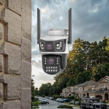 3MP HD Solar Outdoor WiFi Camera with Dual Lens and Zoom

