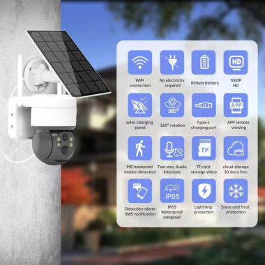 Plug-Free Solar WiFi Outdoor Security Camera