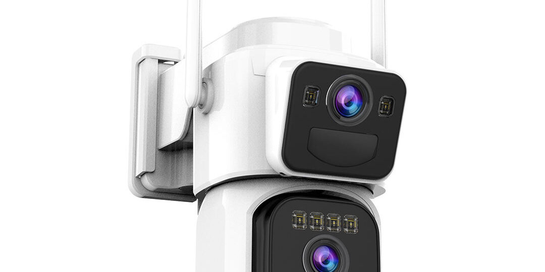 Solar AI PTZ Outdoor Security Camera with Three Lenses and Full-Color Night Vision