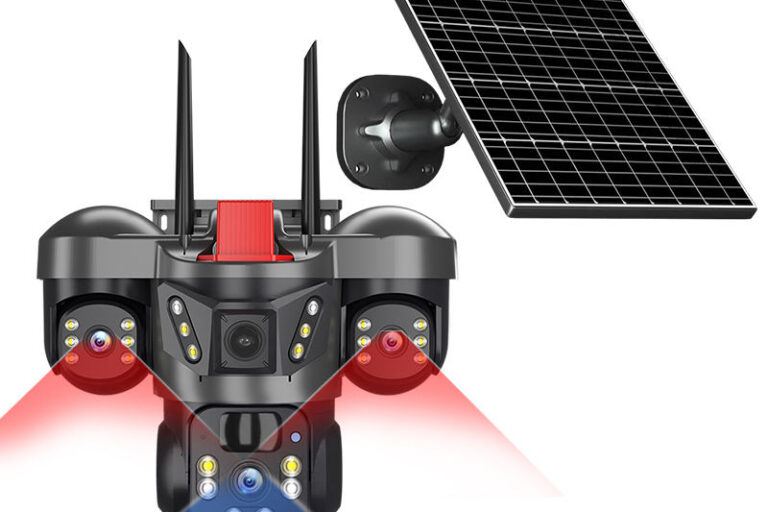 V380 Pro 3K Solar Outdoor WiFi Camera with 4G and PTZ Motion Detection