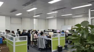 Professional CCTV Camera Factory Team Working Together